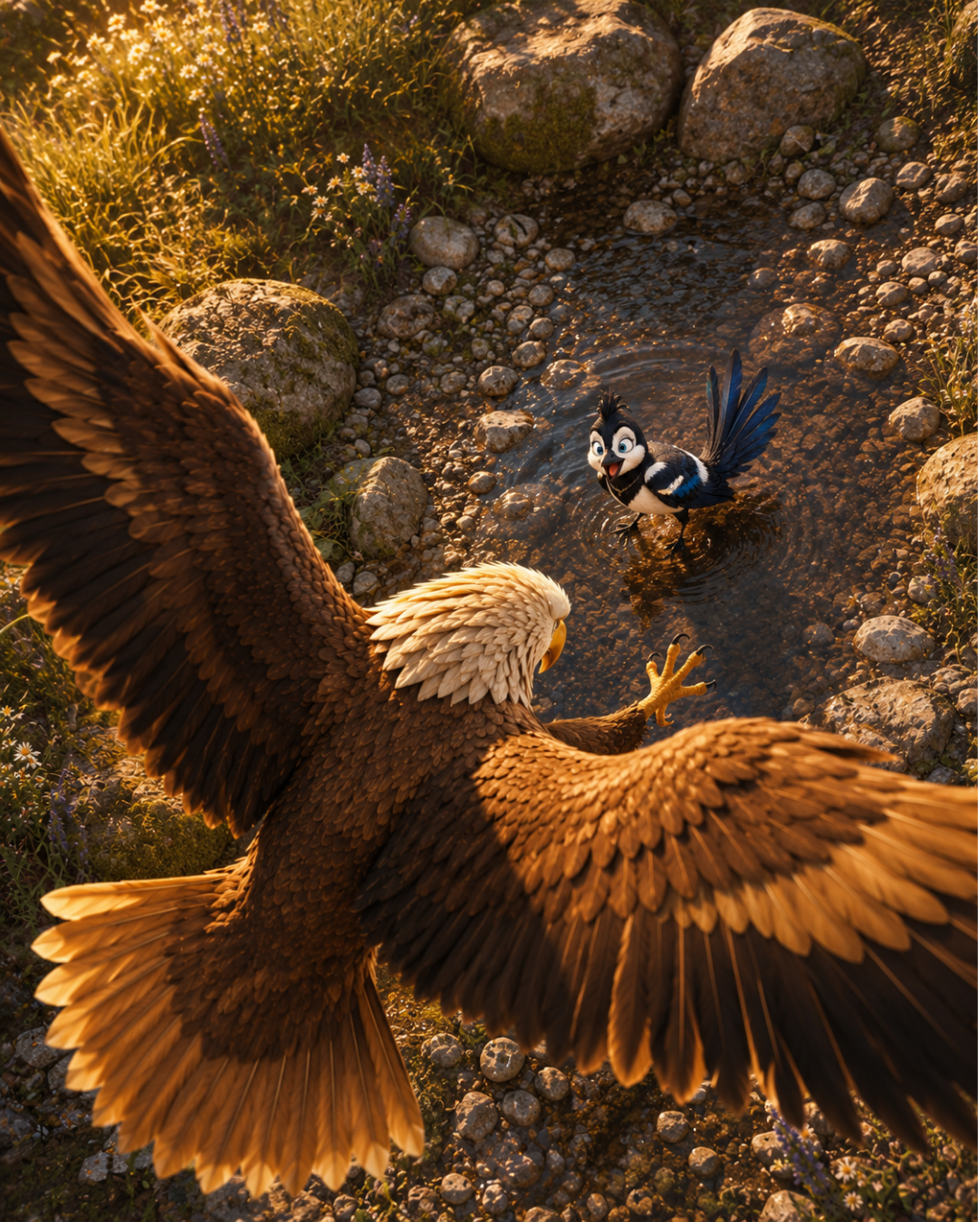 L'aigle et Margo la Pie scene 4