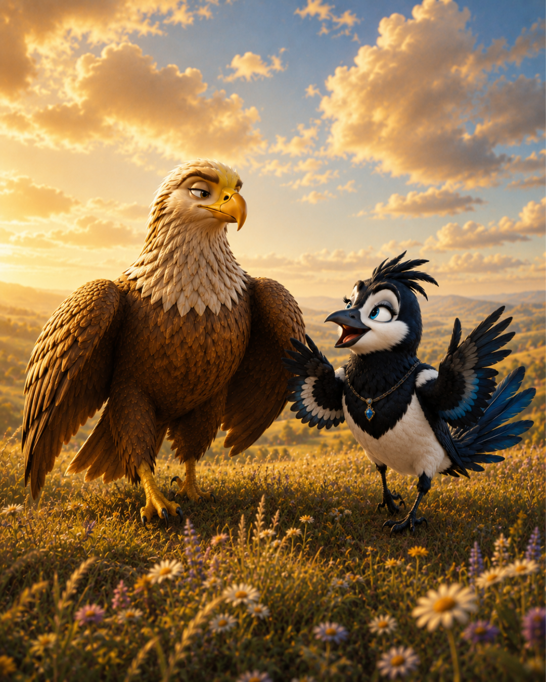 L'aigle et Margo la Pie scene 5
